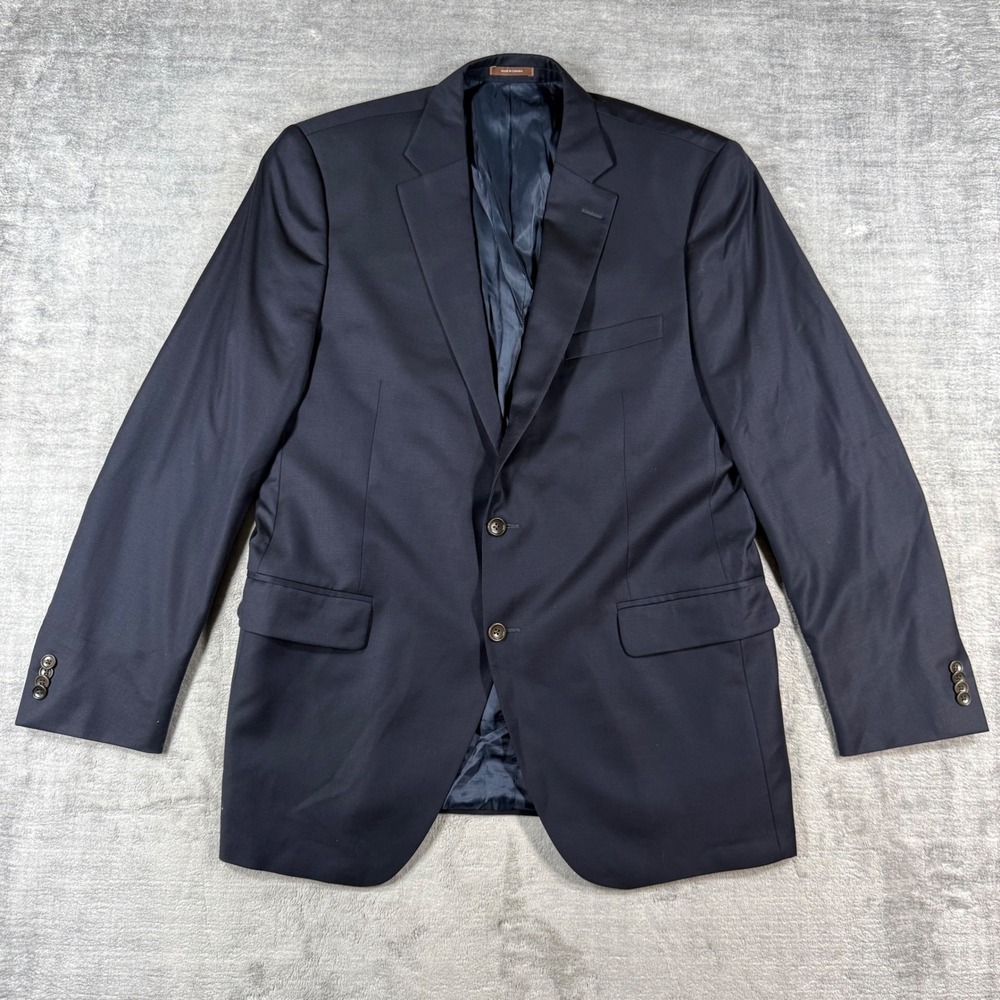 Peter Millar Blazer Mens 44T Navy Blue Wool Two Button Sport Coat Canada